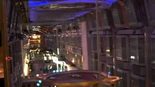 Independance of the seas decks 1-14 in glass elevator