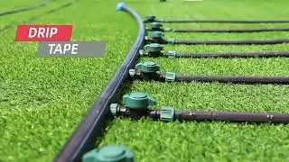 Drip irrigation tape & mini valve water flow and pressure test, flow rate stable. LVCZ TECH