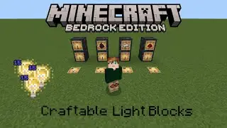 Craftable Light Blocks - Minecraft Bedrock Edition Add-On