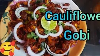 Juicy Cauliflower Gobi 😋 |హోటల్ స్టైల్ జ్యూసీ గోబీ#try it😋♥️ like &subscribe to flavours bysumiya22 