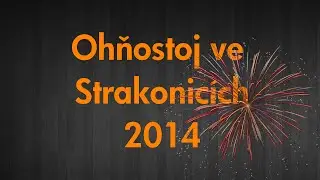Novoroční ohňostroj ve Strakonicích 2014