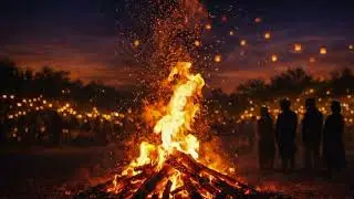 Lohri Bonfire &ndash; Cozy TV Wallpaper #yourtvwallpaper #screensaver #lohri