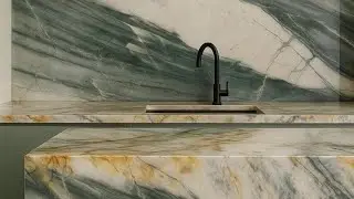 Transform Your Kitchen with Marble & Stone Slabs by @local.interior