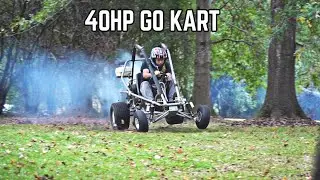 440cc 2 Stroke Go Kart First Ride!