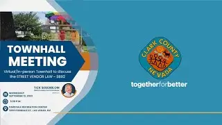 Sidewalk Vendor Town Hall - Commissioner Tick Segerblom - September 13th 2023