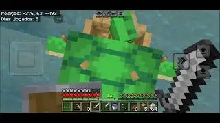 Minecraft - Meu Mundo - Quarto Episódio - Iniciando a construção da base e tartaruga no bote kkkk