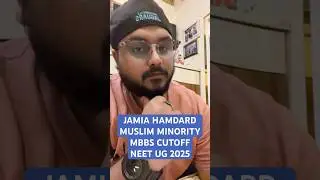 JAMIA HAMDARD DELHI MBBS CUTOFF MUSLIM MINORITY NEET UG 2025 Fee Budget Admission #neet2025 SVP Inst