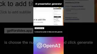AI presentation generator