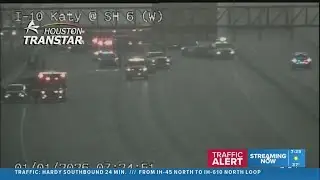 Multi-vehicle wreck has westbound lanes of Katy Freeway shut down at Highway 6