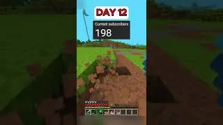 Breaking 10 dirt blocks for every subscriber! DAY 12 #minecraft #gaming #shorts