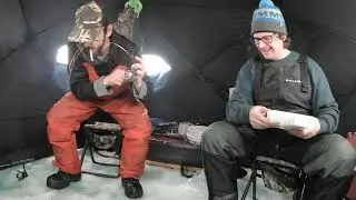 Ice Fishing For 7 Stripe Jumbo Perch 2023