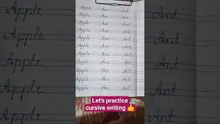 let's practice cursive writing#Manini Meher#shortsyoutube