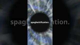 Spaghettification: What Happens If You Fall Into a Black Hole? 🌌🖤 #Shorts