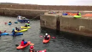 Cameron into Boddam harbour