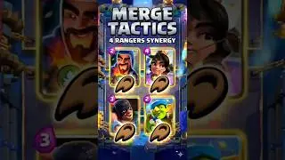 All 3 ⭐ rangers ‼️ Win or Lose? 🤔 ... #mergetactics #clashroyale