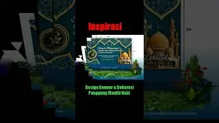 Design Banner & Panggung Maulid Nabi#shorts