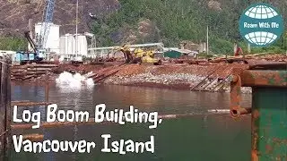 Log boom building, Gold River, Vancouver Island, Canada