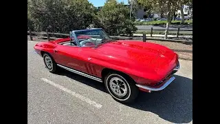 1965 Rally Red Corvette L76 Convertible