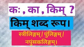 किम् शब्द।   meaning in Marathi and English @sanskritforsecondarylevels2803
