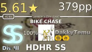 osu!catch MX (Div III) | DakkyTemu | 5.61⭐Nobuo Uematsu - Bike Chase [yeeeter's OD] +HDHR SS 379pp