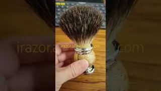 Wet Shaving Brush Barber Set Pure Stone Handle Holder Honey Soft Badger Hair Bristle for Men Husband