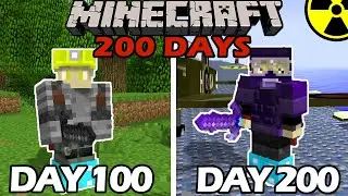 I Survived 200 Days in the Nuclear Age in Minecraft