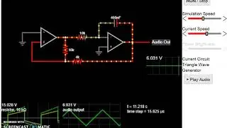 An Oscillator That Generates A Triangle Wave | Visualize All - Simulate All