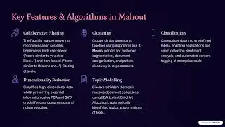 Apache Mahout Taming Big Data with Machine Learning