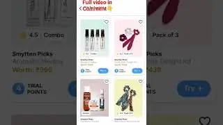 Smytten app trick - PART 2 #smytten #smyttentrialproducts #shorts #trending #smyttenoffer