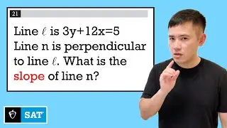 SAT math must-know! Slope of a line that's perpendicular to the given line!
