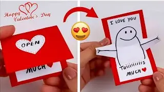 How to make a Pop Up Hug Card | I Miss You This Much Card |DIY Simple Handmade love Card |Cardmaking