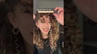 Curly Hair Tinsel | Add Sparkle to Your Curls!✨  @nourxmohamed #curlyhairhacks #curlyhair #shorts