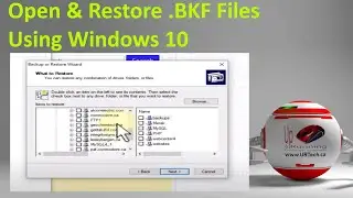 Как открыть, извлечь и восстановить файлы резервных копий Windows .BKF в Windows 10