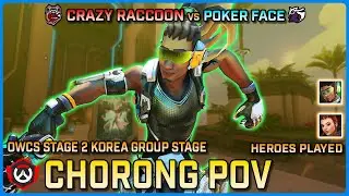 [ CH0R0NG ] Crazy Raccoon vs Poker Face | Round Robin | OWCS Korea Stage 2