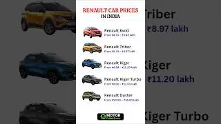 Renault Car Prices 2025 | Latest Hatchbacks & SUVs Price List |  Kwid, Kiger, Triber Price Guide
