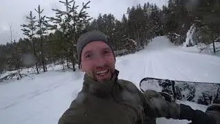 Моя первая КАТКА НА СНОУБОРДЕ! День дома. ВЛОГ 59.  #катка