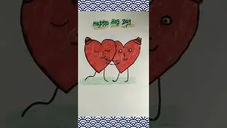 happy hug day drawing #viral #trending #shorts