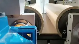 Veneer coating excimer matte board automated production line machinery #woodworking