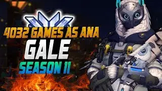 4032 GAME AS ANA - GALE! World Rank #1 Ana! [ OVERWATCH SEASON 11 TOP 500 ]