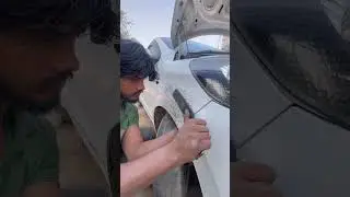 Hyundai aura right fender, dry denting repair #hyundai #drydenting #car #viralvideo #repair ￼￼