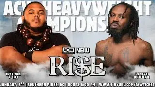THE Dontay Khalifah Vs Trey'von Ali (C) Acw heavyweight championship match Highlights Acw  RISE