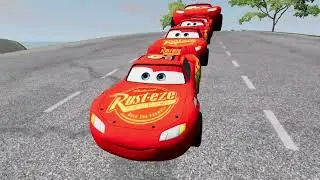 Hammer vs McQueen Battle in Beamng drive