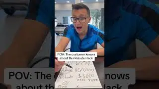 Customer knows this rebate hack #carsalesman #car #dealershiplife