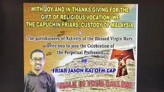 Perpetual Profession of Friar Jason Raj OFM Cap