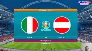 PES 2021 - ITALY vs AUSTRIA EURO 2021 (Wembley stadium) - Full Match All Goals HD - Gameplay