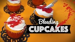 Halloween Bleeding Cupcakes