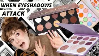 BURIED ALIVE UNDER A PILE OF EYESHADOW PALETTES!!! BUT IT ALL TURNS OUT OKAY WITH A FIERCE EYE LOOK