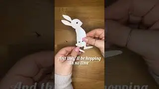 Встречайте весну с этими подвижными бумажными созданиями! 🐇 #бумажныеживотные #поделкидлядетей #сделанослями