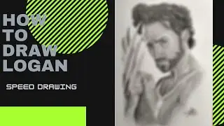 How to draw Logan || Wolverine from x-men || Speed drawing