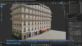 Superbuilding V 1.0 Geometry nodes Building Generator Demo